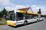 Stadtbus Mainz: MAN NG 312 der MVG Mainz / Mainzer Verkehrsgesellschaft (Wagen 682), aufgenommen im Mai 2017 in Mainz-Bretzenheim.