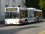 AAR - MAN Bus Nr.144 AG 7544 Abgestellt mit Anschfit DIENSTFAHRT in Aarau am 08.11.2008