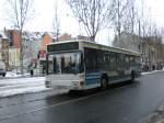 MAN Niederflurbus 1. Generation auf der Linie 14 nach Langetal an der Haltestelle Stadtzentrum.
