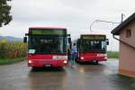 TRAVYS: Bahnersatzbusse nach Baulmes und Ste Croix aufgenommen in Vuiteboeuf am 16.