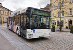MAN-Bus (Nr. 119) der SÜC, unterwegs als Linie 5 (Pilgramsroth/Wendeplatz - Beiersdorf), am 21.3.2016 bei der Einfahrt in die Haltestelle Theaterplatz.