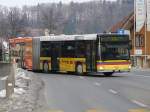 STI - MAN Bus Nr.107 BE 521107 unterwegs auf der Linie 1 in Spiez am 18.12.2008
