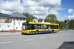 Bus Schwarzenberg / Bus Erzgebirge: MAN NL (ASZ-BV 66) der RVE (Regionalverkehr Erzgebirge GmbH), aufgenommen im Mai 2021 am Bahnhof von Schwarzenberg / Erzgebirge.