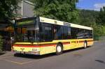 MAN Bus mit der Betriebsnummer 83 auf einem Abstellplatz am Bahnhof in Thun. Die Aufnahme stammt vom 04.08.2012.
