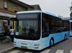 . WV 2052, neuer MAN Lion's City, als City Bus in Ettelbrück noch ohne Beschriftung unterwegs. Gruß an den freundlichen Fahrer.  10.08.2015 