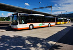 Ein MAN Lion´s City von regiobus, unterwegs auf der Linie 80.729 als Kurs 72926 (Uzwil, Waldhof - Wil SG, Bahnhof), an der Haltestelle Uzwil Bahnhof.