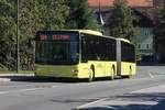 MAN Niederflurbus 3. Generation (Lion's City) Bus Nr. 262 der Innbus Regionalverkehr GmbH, einer Tochtergesellschaft der Innsbrucker Verkehrsbetriebe und Stubaitalbahn GmbH, ist als Linie 402 wegen der Sperre des Rennwegs anläßlich der Rad-WM in der Reichenauerstraße unterwegs, mit Ziel Sillpark. Aufgenommen 26.9.2018.