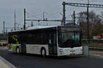 SL 3356, MAN Lion's City von Sales Lentz, erreicht den Busbahnhof in Mersch. 14.03.2020