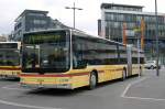 MAN Bus BE 700122 auf der Linie 1 am Bahnhof Thun. Die Aufnahme stammt vom 12.04.2010.