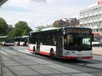 MAN Niederflurbus 3. Generation (Lion's City) auf der Linie 333 nach Herne An der Linde am Hauptbahnhof Herne.(18.7.2012) 