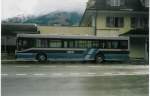 Aus dem Archiv: AFA Adelboden (BLS) 3/BE 332'800 Mercedes O 405N Jahrgang 1992 am 12. April 1993 Frutigen, Bahnhof