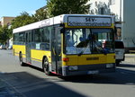 Im SEV-Verkehr S41/S42 (Ring) ein MB O405 B-CM 1366. Berlin im Aug. 2016