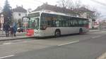Hier der KA HT 631 von Hagro Transbus in Karlsruhe Durlach auf der Buslinie 21 nach Grötzingen Nord. Hier gesichtet am Durlach Turmberg am 11.02.2018.