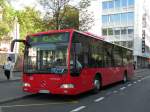 Da die neue Linie 38 bis nach Deutschland fhrt, sind neu auch die roten Busse von Sdbadenbus zu sehen. Die aufnahme entstand am 9. September 2009 am Claraplatz.