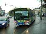 Der RNV Kunst Bus am 26.11.10 in Heidelberg am Bismarckplatz