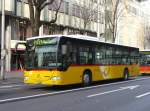 Postauto -  Der Mercedes Citaro Bus Nr.29 LU 15085 unterwegs in Luzern mit der Aussenanschrift PostAuto am 26.01.2008