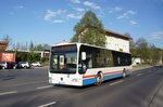 Stadtbus Eisenach: Mercedes-Benz Citaro Facelift der KVG Eisenach, eingesetzt im Stadtverkehr. Aufgenommen am Hauptbahnhof von Eisenach im Mai 2016.