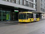 AutoBus AG Liestal - Mercedes Citaro Nr.72  BL 7854 bei den Bushaltestellen vor dem Bahnhof in Liestal am 23.12.2017