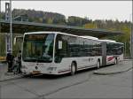 (VE 2019) Mercedes Citaro Gelenkbus im Pendelverkehr zwischen Mersch und Ettelbrck.