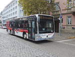 Mercedes-Benz Citaro (Ansbach erster WLAN Bus) des Verkehrsunternehmen Robert Rattelmeier aus Ansbach am 02. Novermber 2018.