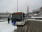 Das Foto zeigt einen der neuen 8 Citaro Busse die seit Ende 2010 im Linienverkehr von Saarbahn und Bus eingesetzt sind.