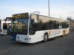 Das Foto zeigt einen Citaro Bus an der Haltestelle Bahnhof Brebach. Die Aufnahme des Foto war am 16.02.2010.