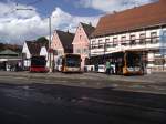 Drei Mercedes Benz Citaro in Seckenheim am 15.05.11 2 von RNV und einer von DB Rhein Neckar Bus 