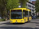 2011 ist das Testjahr fr den Hybridbus 6701 auf der Linie 124. Am 15.4.2011 macht er sich auf den Weg nach Speldorf kurz vor der Broicher Mitte