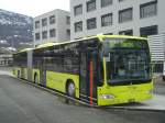 Aus Liechtenstein: LieMobil, Schaan - Nr. 53/FL 39'853 - Mercedes Citaro am 5. Mrz 2012 beim Bahnhof Sargans