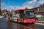 Am 16.3.2024 veranstalteten die Stadtwerke Leoben eine Fotofarht mit ihrem Citaro Facelift. Hier steht der Bus gerade auf einem Parkplatz vor der Voest Leoben