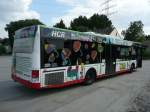 19.05.08,NEOPLAN der HCR in Wanne-Eickel.Werbung:Die Busschule der HCR.