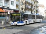 tl - Neoplan Gelenkbus Nr.613 VD 1310171 unterwegs auf der Linie 41 in Lausanne am 16.02.2013
