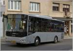 (SB 5005)  Minibus der Marke OTOCAR VECTIO 250LE als Citybus in dem Stdchen Wiltz im Einsatz, . Busdaten: Bj 2010, L 9,165m; B 2,350 m; H 3,146 m; gebaut in der Trkei; 6 Zyl; 6871 cm; 184 Kw (250 Ps), 25+1 Sitzplatz und 32 Stehpltze.  21.09.2012