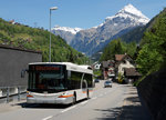 AUTO AG URI: Hess Bus Nummer 3 bei Gurtnellen am 21. Mai 2016 auf der Fahrt nach Göschenen.
Foto: Walter Ruetsch