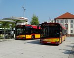 HSB Solaris Urbino 12 Wagen 17 und 16 am 09.09.16 in Hanau Freiheitsplatz