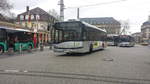 Hier wartet der KA HT 695 von Hagro Transbus auf seinen Einsatz. Gesichtet am 10.03.2018 am Hauptbahnhof Vorplatz in Karlsruhe.