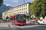 Solaris Urbino (SZ-238LA) als Linie B in Innsbruck, Kaiserjägerstraße. Aufgenommen 9.6.2023.