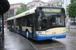 Seit Ende 2009 ist auch die zweite Serie Solaris-Gelenkbusse bei FART im Einsatz. Die Wagen haben die Doppelstcker aus dem Planeinsatz im Maggiatal verdrngt und prgen zusammen mit den ebenfalls neuen Urbino 10 immer mehr das Bild der FART. Wagen 11 ist hier am 6.5.2010 beim Bahnhof zu sehen. 