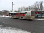 Das Foto zeigt einen Solaris Urbino der Firma Baron Reisen, die im Auftrag von Saarbahn und Bus fhrt. Die  Aufnahme des Foto war am 04.01.2011 in Saarbrcken-Brebach.