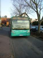 Ein Van Hool Bus in Bad Vilbel Bhf am 06.03.11
