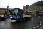 Sowohl im berland- als auch im Stadtverkehr ist Stagecoach in den Schottischen Highlands allgegenwrtig. Wagen 20586, ein Volvo/Alexander B10M-55, konnte ich am 6.10.2009 im Stadtverkehr Inverness nahe des Bahnhofs ablichten.