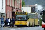 Fr die Trolleybuslinie 2 standen bei meinem Besuch in Bergen nur 2 Fahrzeuge zur Verfgung; Ansonsten wurde mit Gelenkautobussen gefahren.