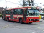VB - Trolleybus Nr. 71 an der Endstation in Nidau eingeteilt auf der Linie 4 nach Loehre am 03.03.2007