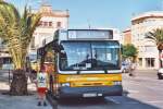 August 1999,IVECO automatic am Busbahnhof von Ciutadella de Menorca,berlandlinie 7 nach Cala´n Bosch und Son Xoriguer.