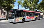 Bus Aschaffenburg / Verkehrsgemeinschaft am Bayerischen Untermain (VAB): MAN Lion's City LE der Omnibus Vogel GmbH, aufgenommen Anfang Juli 2018 am Hauptbahnhof in Aschaffenburg.