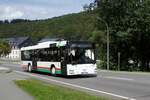 Bus Schwarzenberg / Bus Erzgebirge: MAN NÜ (ERZ-RV 390) der RVE (Regionalverkehr Erzgebirge GmbH), aufgenommen im August 2023 im Stadtgebiet von Schwarzenberg / Erzgebirge.