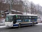 Der Wagen #32-8411 RVE Annaberg-Buchholz auf der Busbahnhof in Schwarzenberg. (24.01.2013)