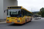 Bus Aue / Bus Erzgebirge: Mercedes-Benz O 407 der Fahrschule Herrl (Verkehrsbildungszentrum Erzgebirge) im Auftrag der RVE (Regionalverkehr Erzgebirge GmbH), aufgenommen im August 2016 am Bahnhof von Aue (Sachsen).