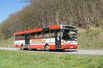 Bus Rheinland-Pfalz: Mercedes-Benz O 407 (BIR-WR 78) vom Omnibusbetrieb Westrich Reisen GmbH, aufgenommen im April 2021 in der Nähe von Herrstein, einer Ortsgemeinde im Landkreis Birkenfeld.
