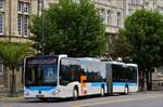 . EF 1208, Mercedes Benz Citaro Gelenkbus von Busunternehmen Emile Frisch ist in der stadt Luxemburg unterwegs.  14.07.2017